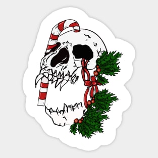 Skull Crime Sticker